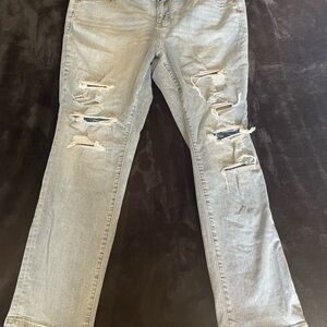 Torrid Boyfriend Straight Leg Vintage Stretch Jeans size 18R Light Wash